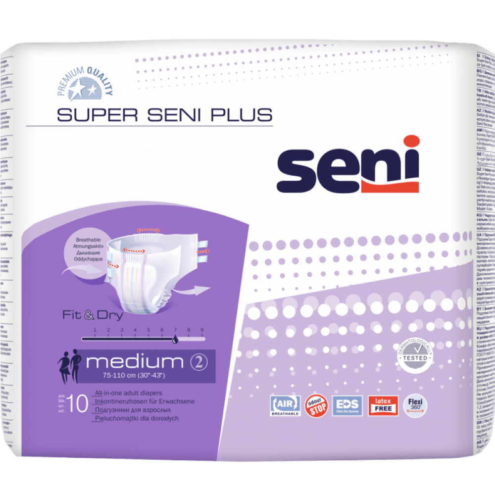 Fralda Adulto  Super SENI Plus - Consumiveis - Produtos Geriatria