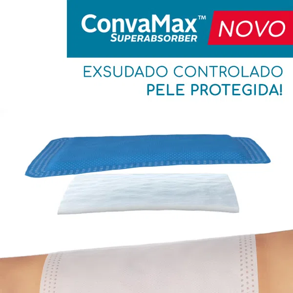 ConvaMax Superabsorver Penso Aderente 10x10 - Consumiveis - Material de Penso & Cicatrização